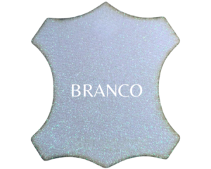 Couro Sintético Glitter - Branco