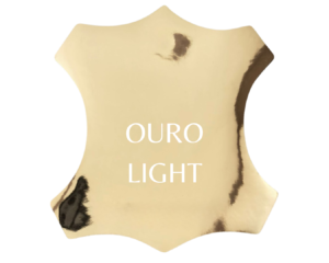 Couro Sintético Metalizado - Ouro Light